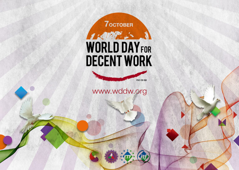 07. Oktober: Welttag für menschenwürdige Arbeit